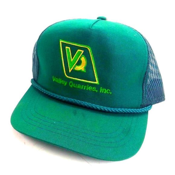 Valley Quarries Inc Vintage Trucker Snapback Hat‎ - Picture 1 of 4